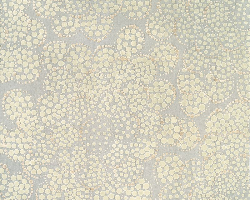 Effervescence Polka Dots Area Rug in Beige/Gray, Rectangle 3' x 5'