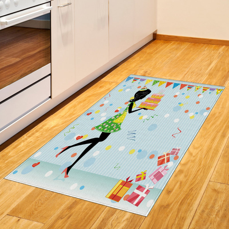 Tapis décoratif en fibres à haute densité Fun Fun, Rectangle 2 pi 7 po x 5 pi