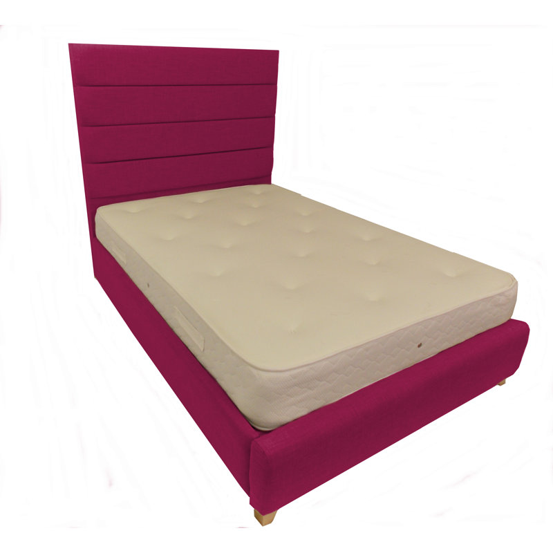 Upholstered Bed, Raspberry, Kingsize (5')