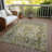 Machine Washable Indoor/Outdoor Xhevrie Pewter Rug-1578652038