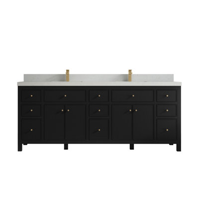 Ensemble de meuble-lavabo double 84 po
