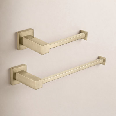 Cube 2-Piece Bathroom Hardware Set