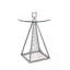 Aquilla Glass Top Pedestal End Table
