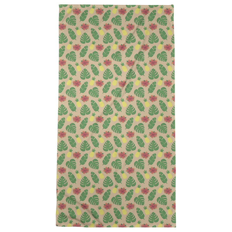 Katelyn Elizabeth Cotton Blend Beach Towel, Orange