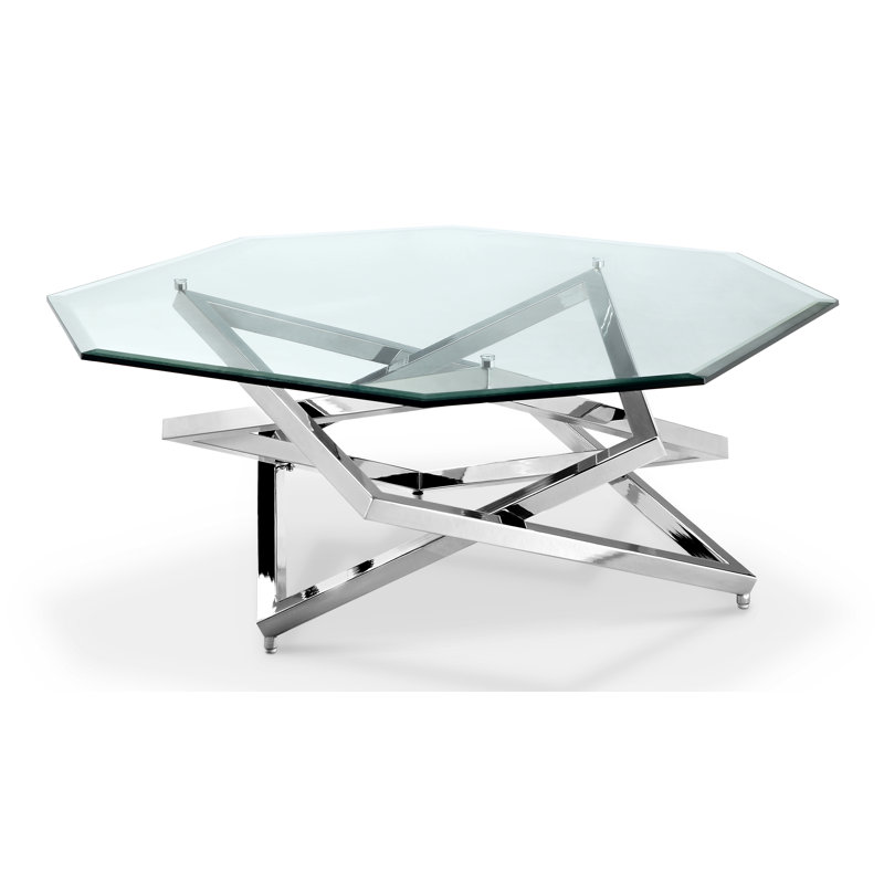 Glass Top Single Coffee Table