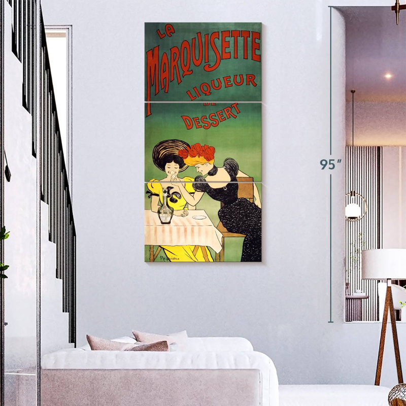 La Marquisette, liqueur de dessert 1903, H 75 po x l 36 po