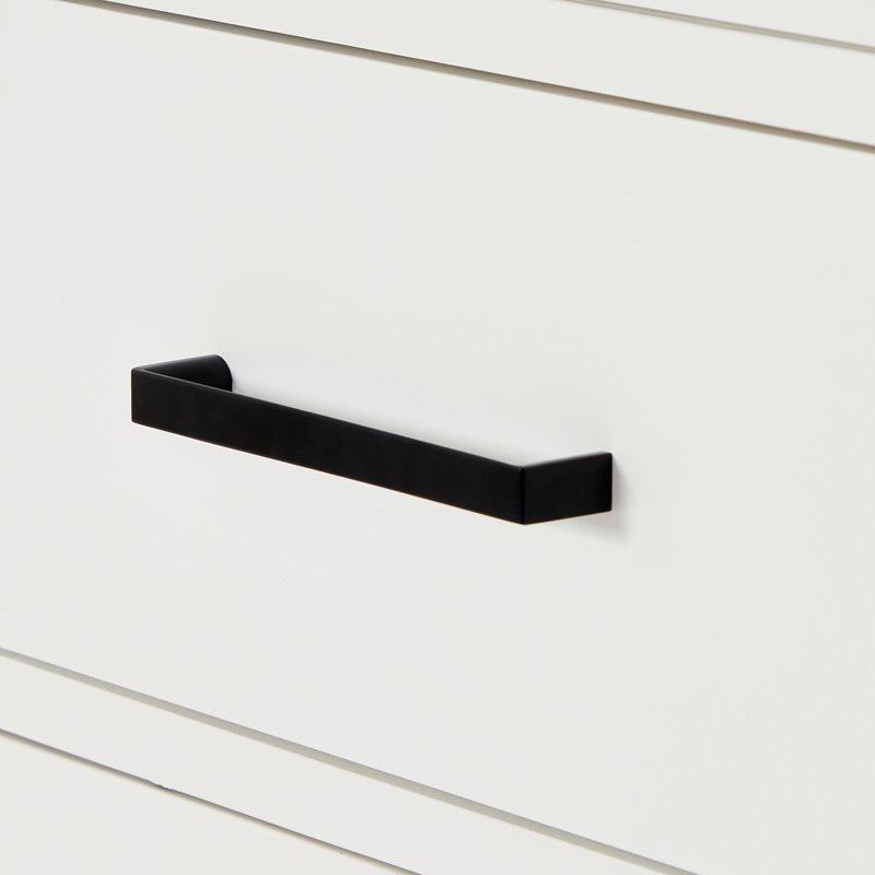 Hepburn 66 Single Bathroom Vanity Base Only, Matte Black, White