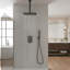 Ensemble de système de douche carré de 10 pouces avec pomme de douche à main-122006102
