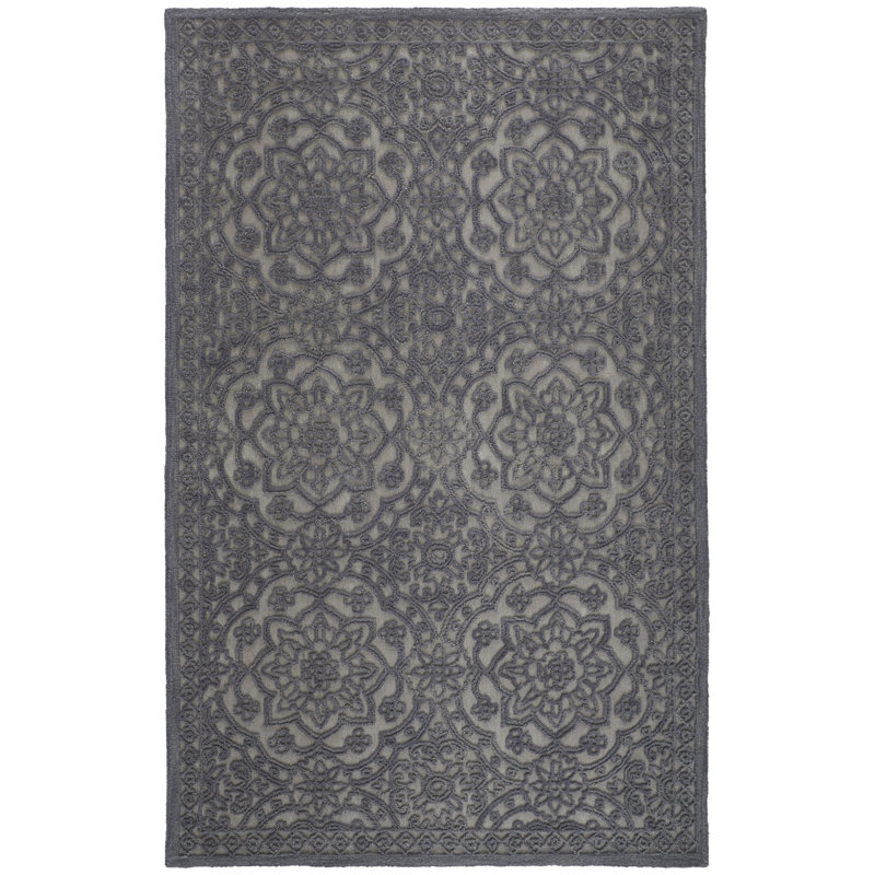 Crass Geometric Indoor Rug, Rectangle 5' x 8'