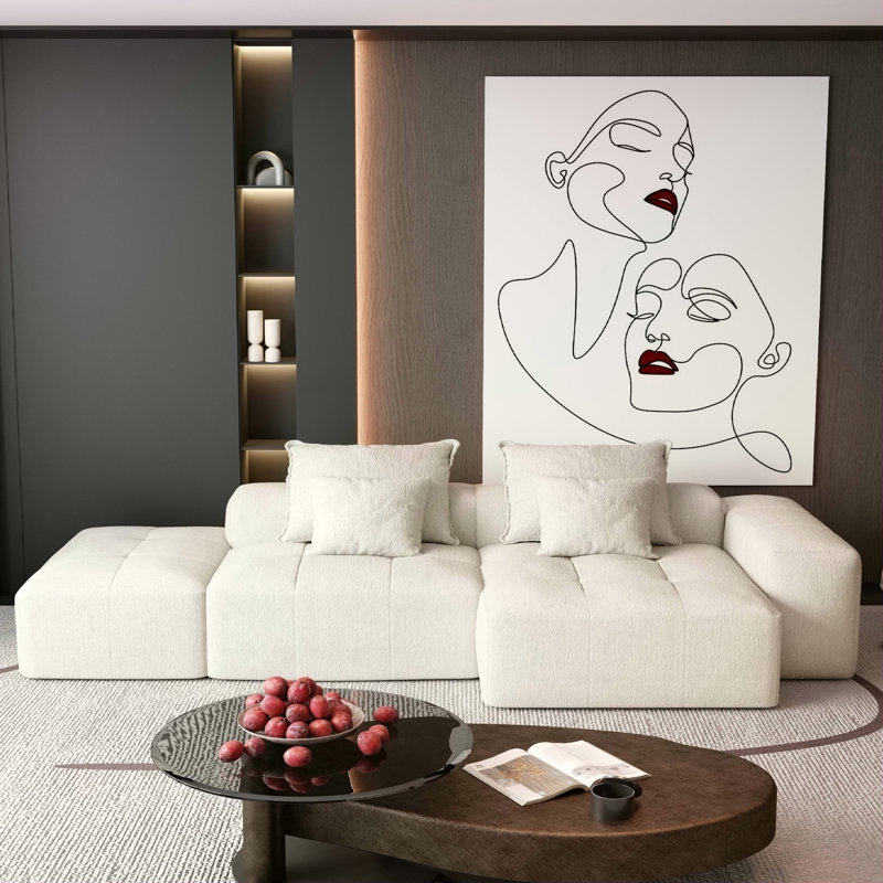 Canapé modulaire surdimensionné Modern, Beige