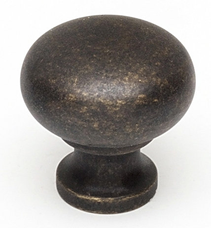 Mushroom Knob, Barcelona, 1" H x 1" W x 0.63" D
