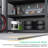 Outdoor Storage Shed Resin Garage Shed with Lockable Double Doors and Windows-126466734