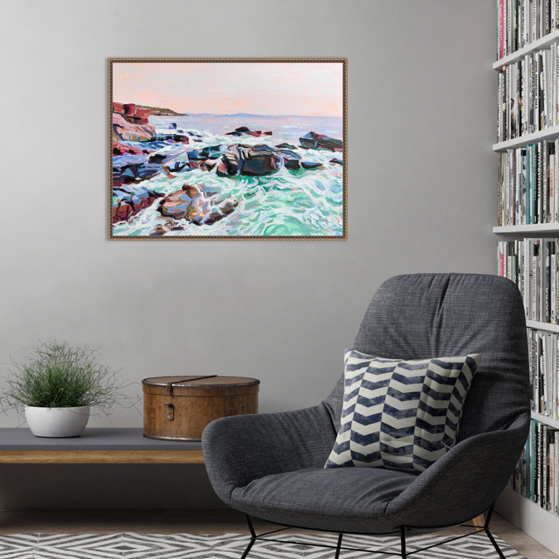 «Thunder Hole» par Pauline Wegman, reproduction d'art sur toile encadrée