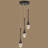 Modern Crystal Spiral LED Chandelier, Dimmable 3-Light Raindrop Pendant Light Fixture For High Ceilings