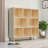 Pine Wood 8-Compartment Storage Cabinet 44"L x 44"H - Modern Fixed Shelf Organizer for Books Toys Home D茅cor - Versatile Wooden Bookcase for Home Office