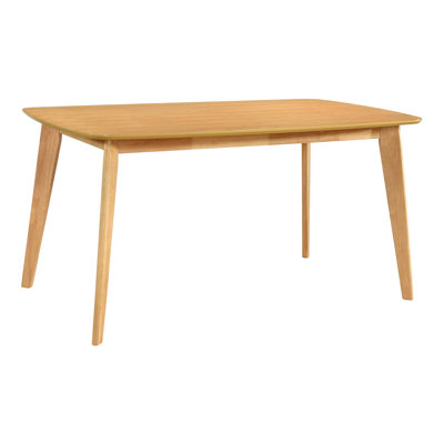 Table en chêne naturel pour 6 personnes - Meubles décontractés en bois pour la salle à manger