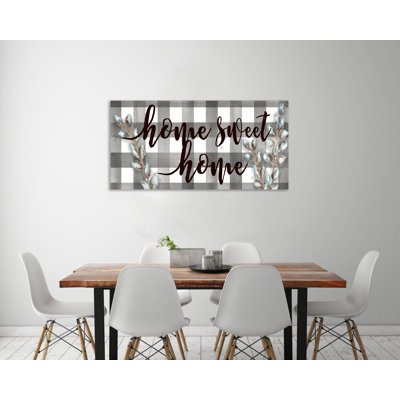 «Buffalo Check: Home Sweet Home», toile tendue par Trinx