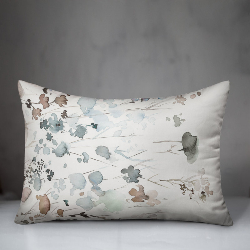 Watercolor Falling Branches Rectangular Pillow Cover & Insert