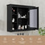 Armoire à pharmacie 35 po x 28 po avec miroir et tablettes, rangement mural-1368517037