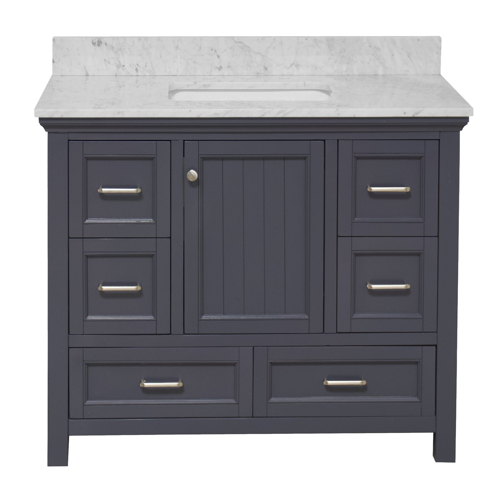Maven 42'' Single Bathroom Vanity, Charcoal Gray