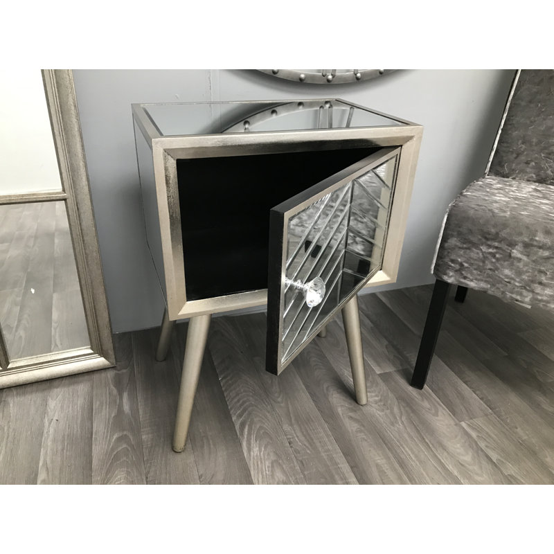 Charlize 46cm W Solid Wood Bedside Table