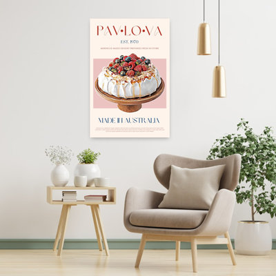 Berry Pavlova Delight by Nazma Khokhar - Wrapped Canvas Print
