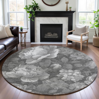 Tapis floral lavable à la machine Premium AMF1561