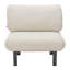 Chaise d'appoint en tissu beige Gracie Mills
