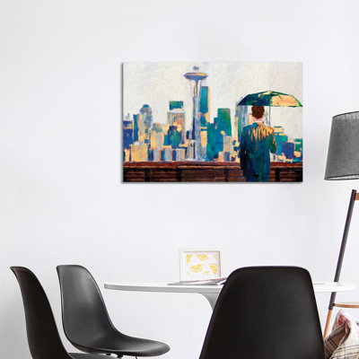 Seattle View - Wrapped Canvas Painting