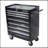 7 DRAWERS MULTIFUNCTIONAL TOOL CART WITH WHEELS-BLACK-1986955158