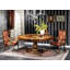 Rosewood Solid Wood Pedestal Dining Table-25656191
