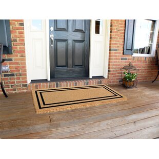 17x60 inch Natural Coco Coir Welcome Mat, Large Oversized Door Mat, Long  Entryway Rug with Non-Slip Rubber Backing, Narrow Outdoor Mat for Home