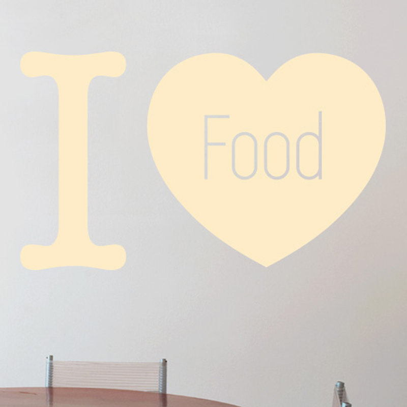 Food & Beverage Wall Decal, Beige, Medium