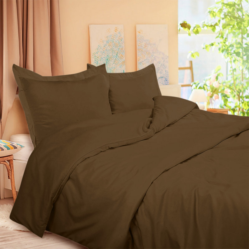 Duvet Cover, Full Duvet Cover + 2 Standard Pillowcases, Brown