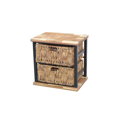 Cortes 43cm W Iron Bedside Table