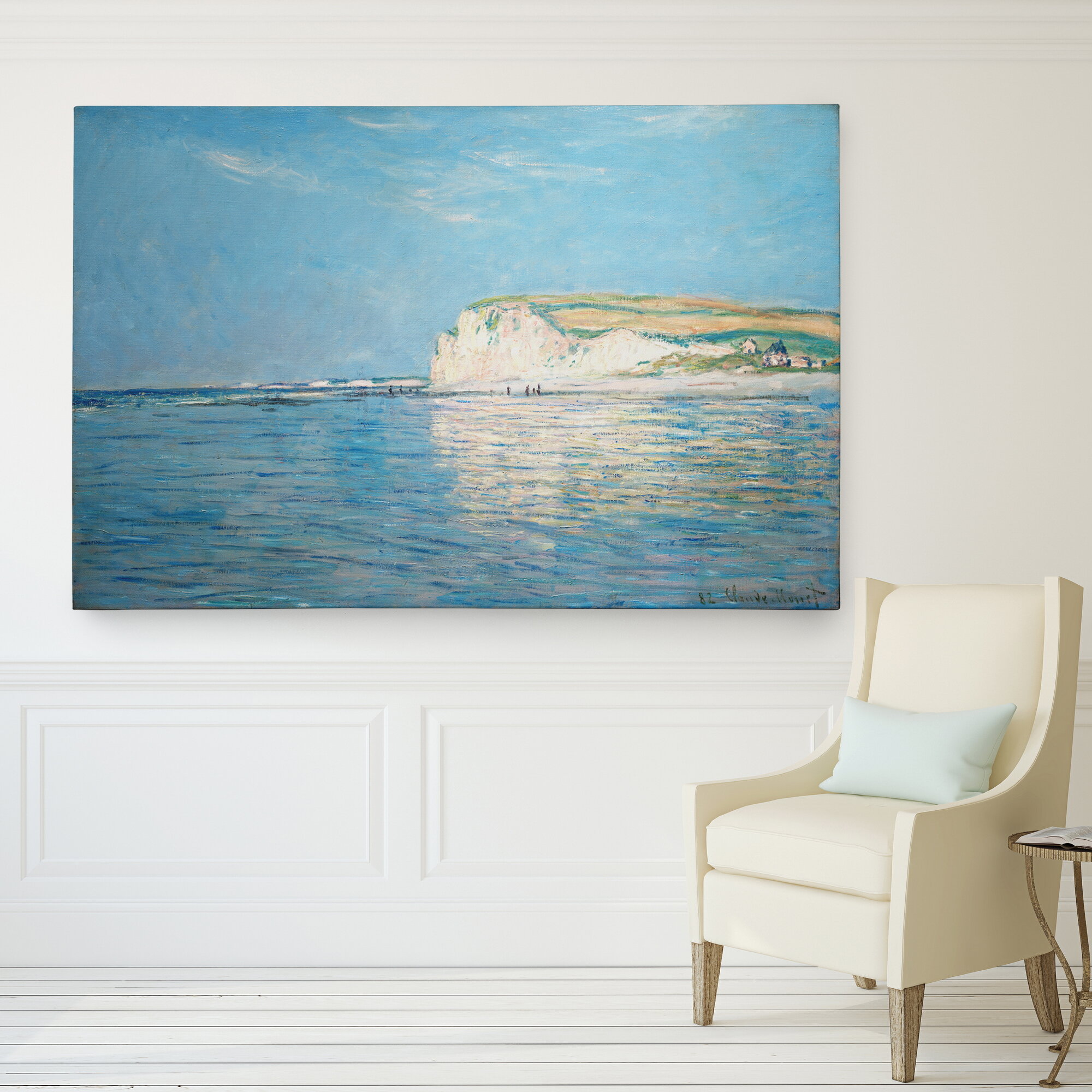 Vault W Artwork 'Low Tide at Pourville' by Claude Monet Print & Reviews ...