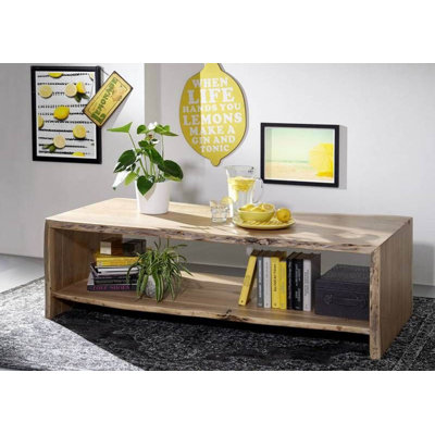 Pure Acacia Solid Wood Solid Wood Frame Coffee Table