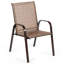2 chaises de patio pour l'extérieur avec accoudoirs - gris-319188905
