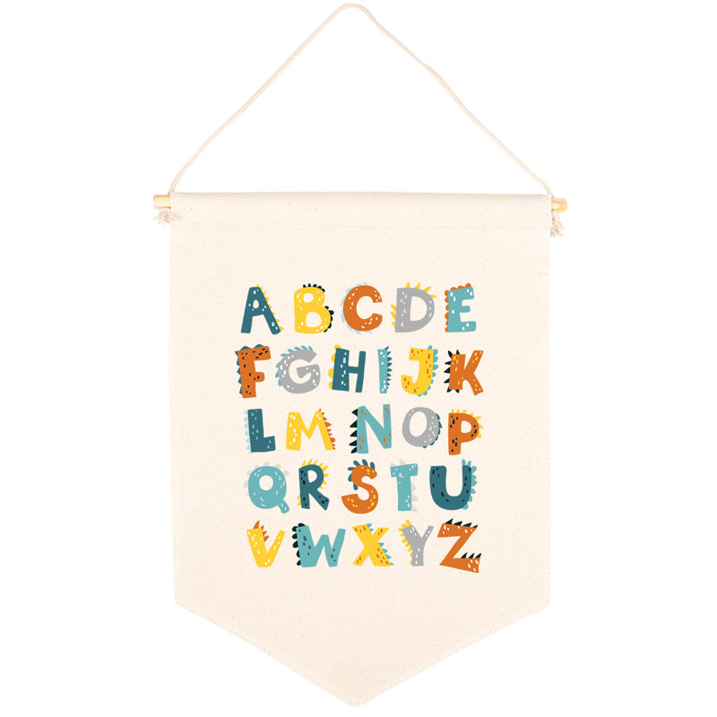 Bannières alphabet dinosaure