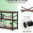 3-tier TV Stand with open shelves