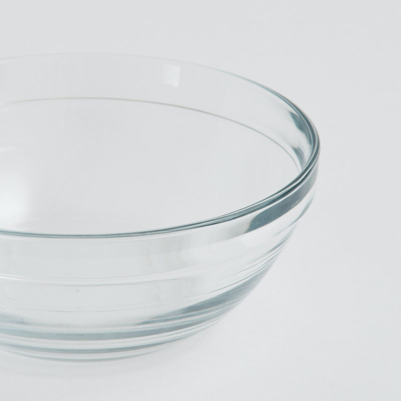 Glass Bowl Clear Elevated Feeder, 2 Cups