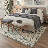 Abeyta Floral Machine Washable Green / Beige Indoor Area Rug with Non-Slip Backing-61650592