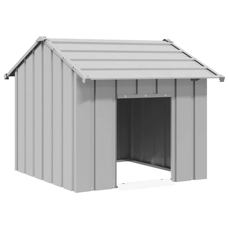 Niche pour chien vidaXL, Gris, H 81 cm x l 85 cm x P 107 cm