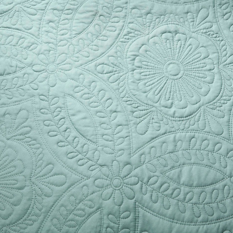 Housse de lit de jour réversible bleue, 6 pièces, taille simple, motif médaillon, avec housse, 3 taies décoratives et coussin décoratif, médaillon réversible, 12 x 18