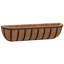  Wall Troughs Planter Manger Planter 2 Pcs With Coco Liners Black Steel