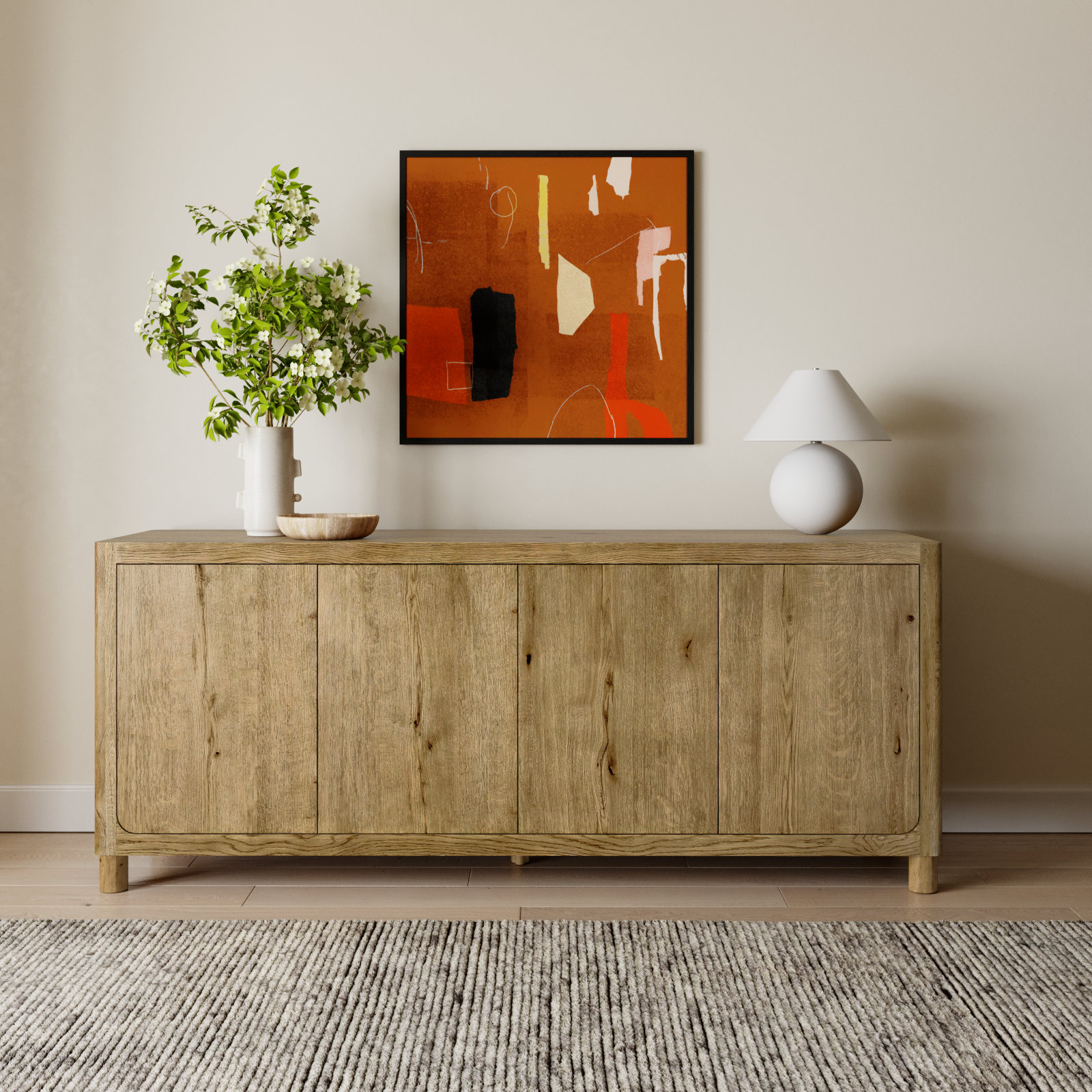 Lowell Sideboard, Light Brown