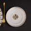 Ensemble de 4 assiettes à pain et beurre / apéritif Noritake Empire Gold, 6,5 po