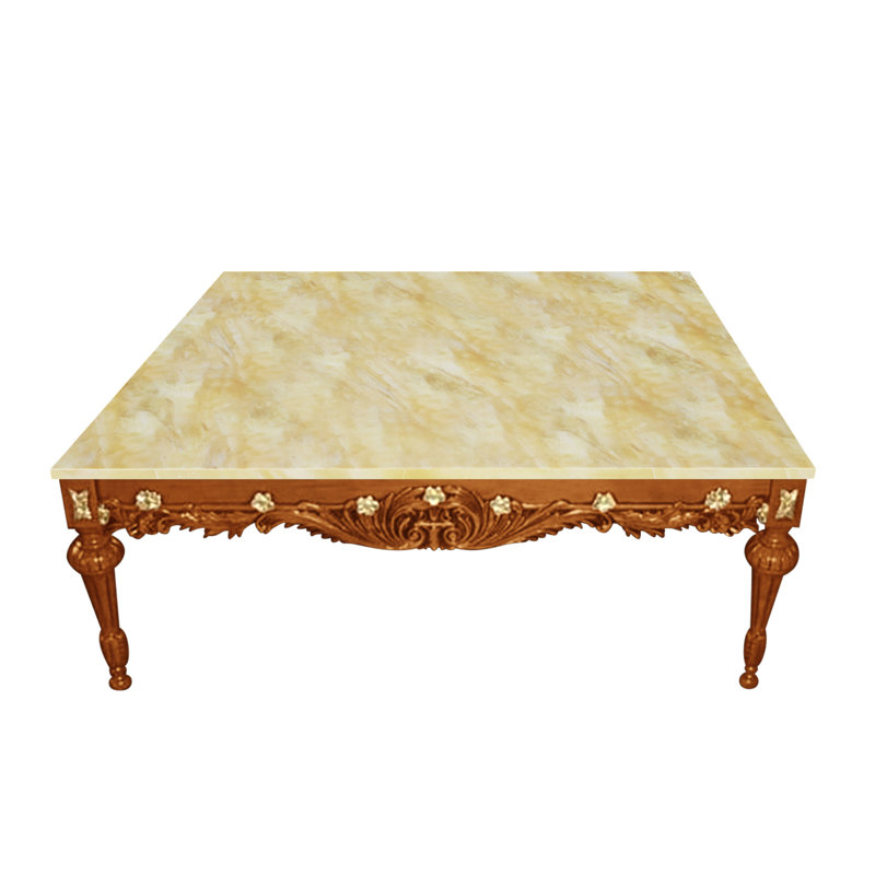 Coffee Table, Crema Valencia, Burl 03