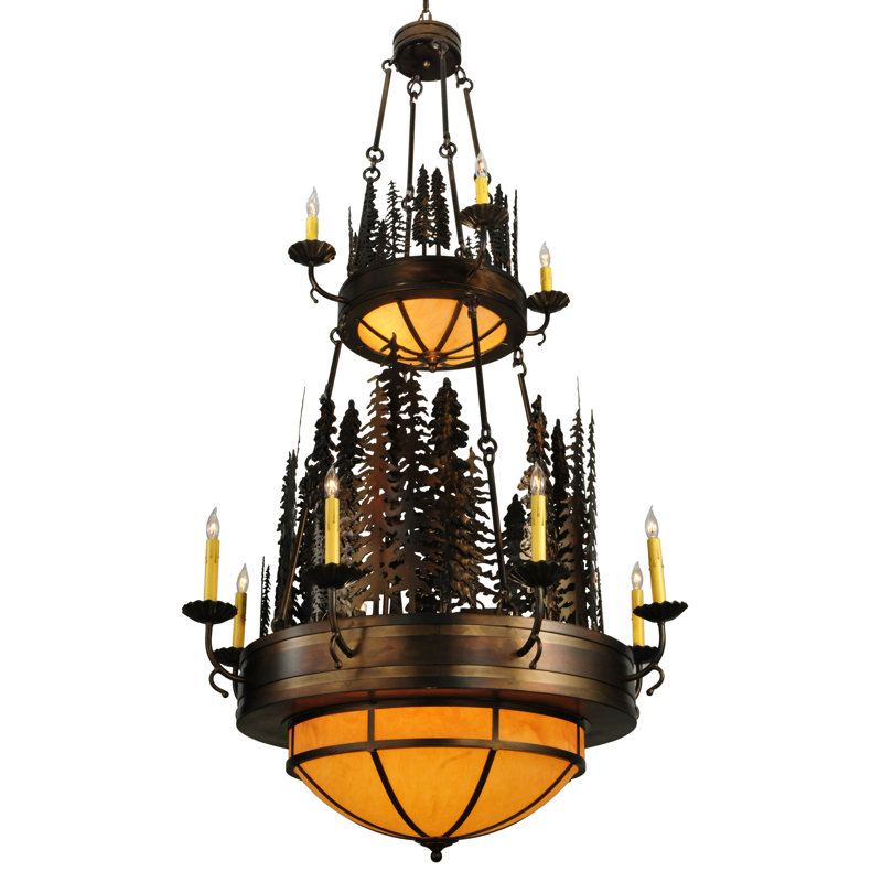 Rustic Lodge 17 - Light Chandelier