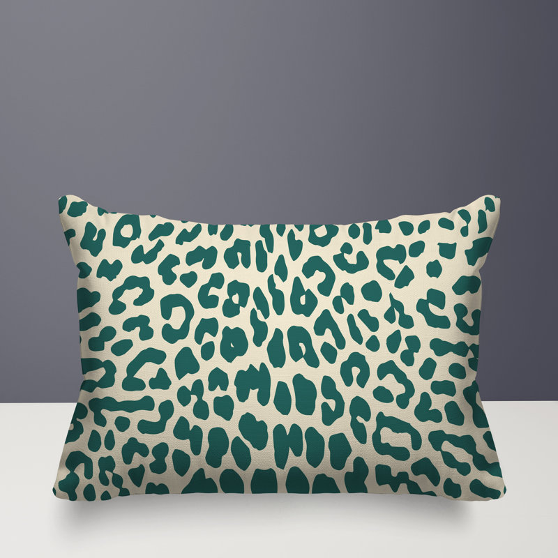 Oreiller rectangulaire intérieur / extérieur Aco, Rectangle H 18 po x l 25 po, Vert